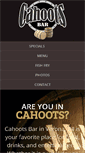 Mobile Screenshot of cahootsbar.net